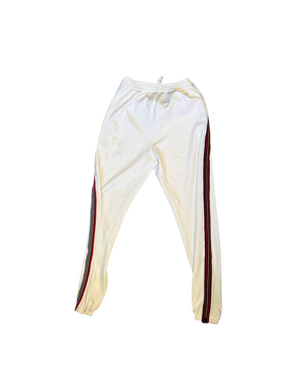 Jordan White NBA Dri-FIT Tear Away Pants with Red, Blue and Yellow Accents - Picture 10 of 10